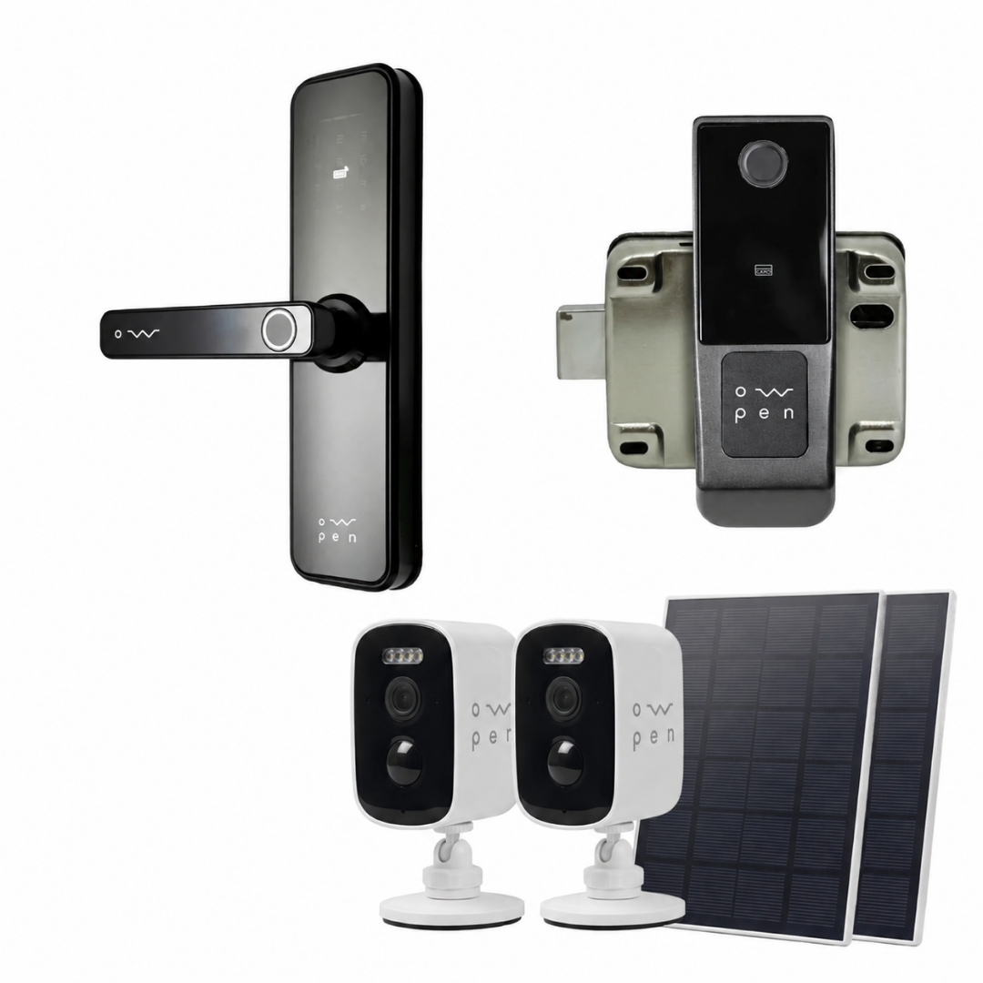 Full Smart Pack: Cerraduras Ow y Owt + 2 Cámaras Owpen®