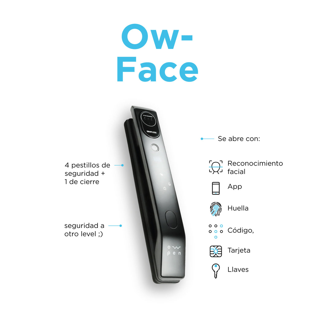 Ow-Face: Cerradura Inteligente Reconocimiento Facial Owpen®