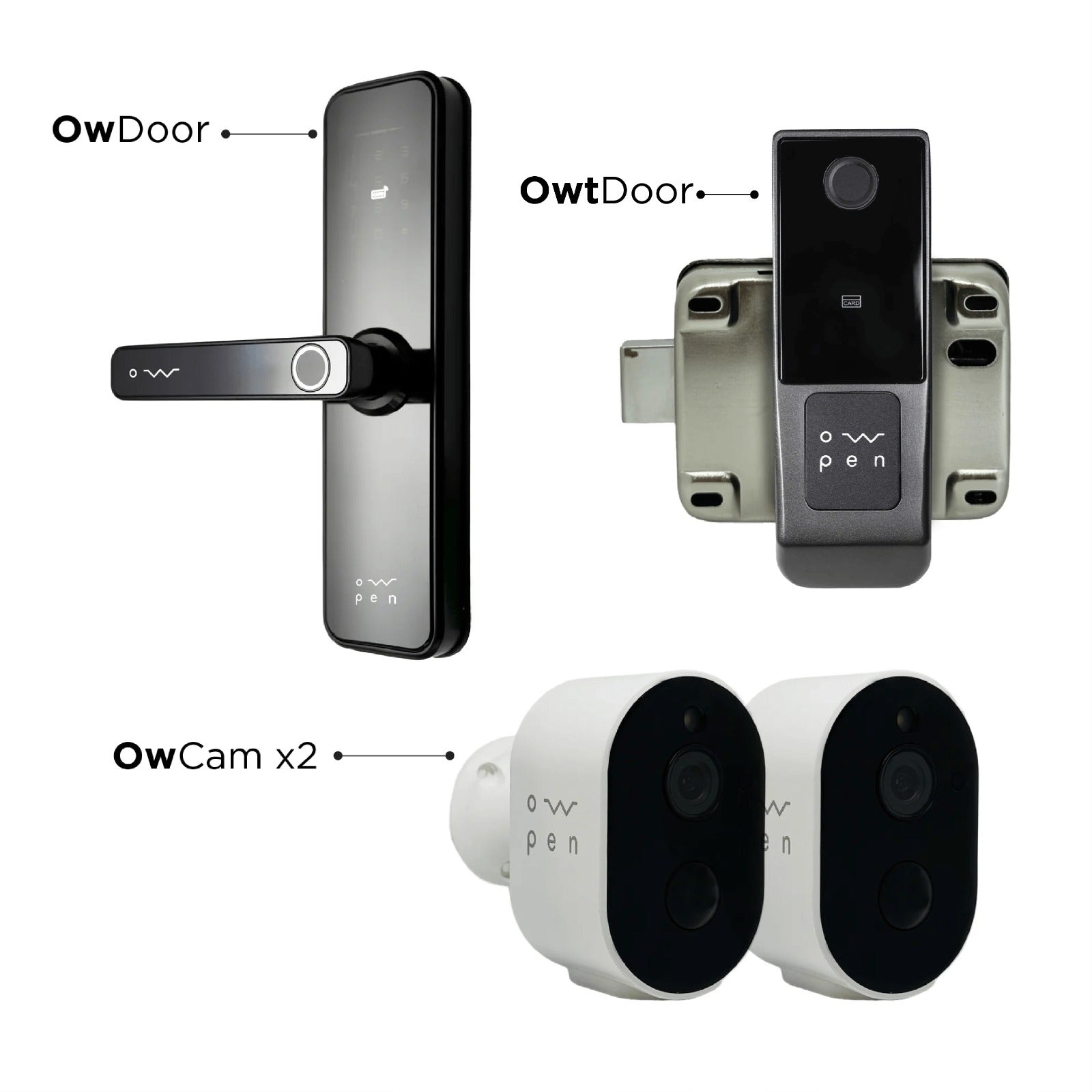 Preventa Full Smart Pack: Cerraduras Ow y Owt + 2 Cámaras Owpen®