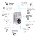Ow Cam 360 - Camara 360° Inteligente con Panel Solar